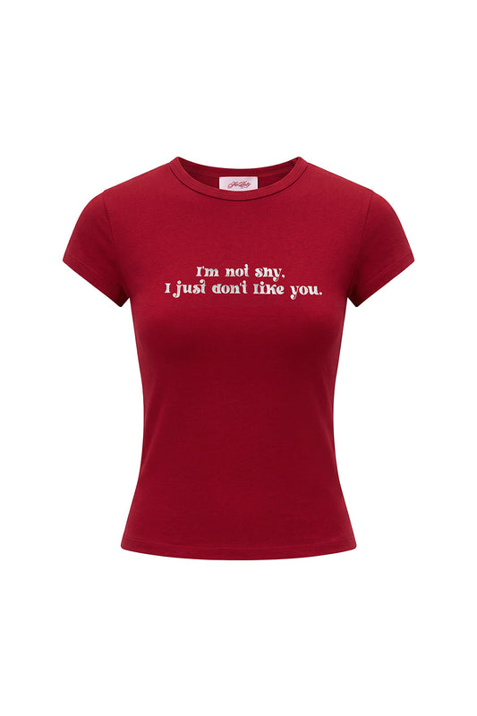 【先行予約販売】I'm Not Shy Glitter Tee Women's【5月中旬お届け】