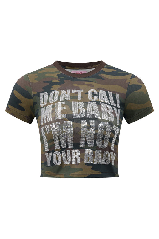 I'm Not Your Baby Cropped Tee Women's