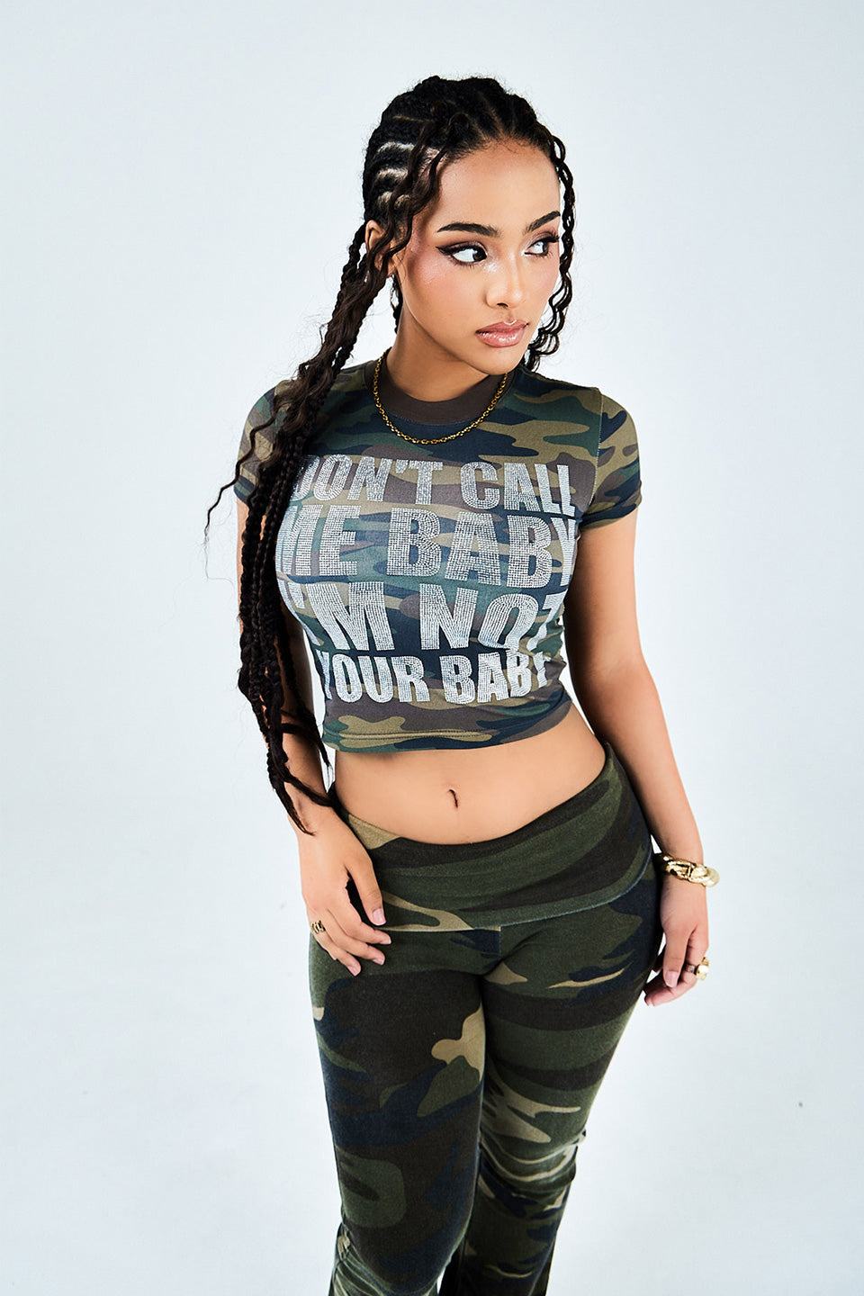 I'm Not Your Baby Cropped Tee Women's