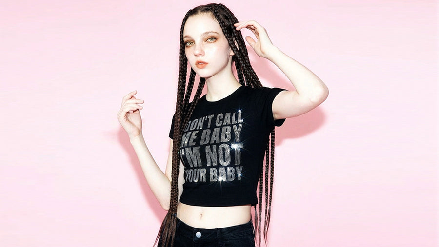 I'm Not Your Baby Cropped Tee