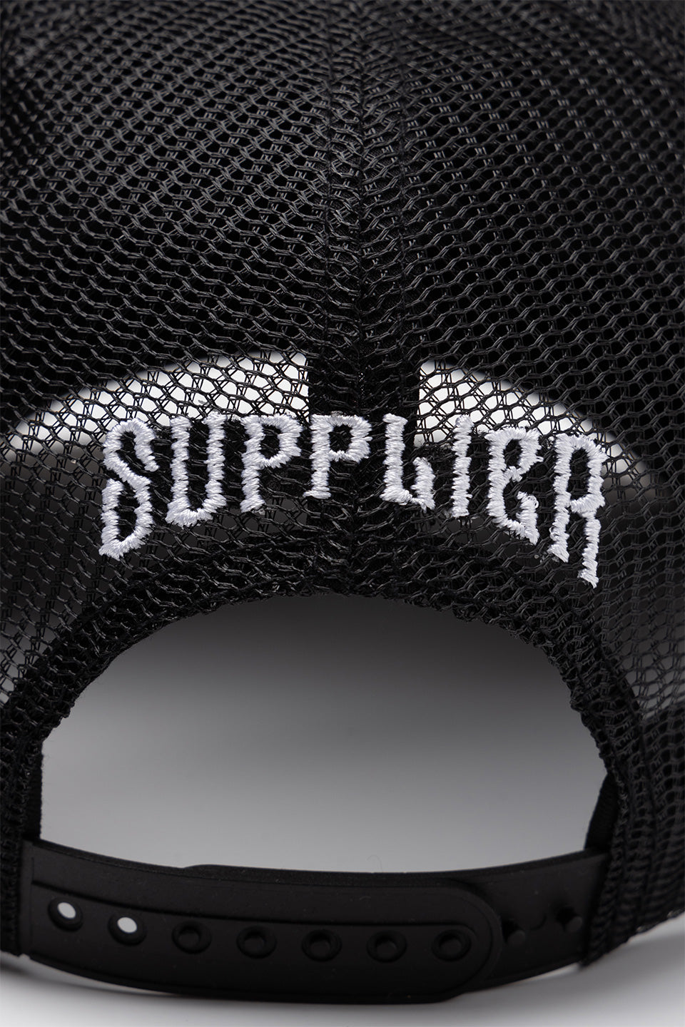 Iron Cross Leather Patch Mesh Cap