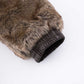 Iron Logo Faux Fur Hood Blouson