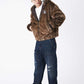 Iron Logo Faux Fur Hood Blouson