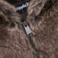 Iron Logo Faux Fur Hood Blouson