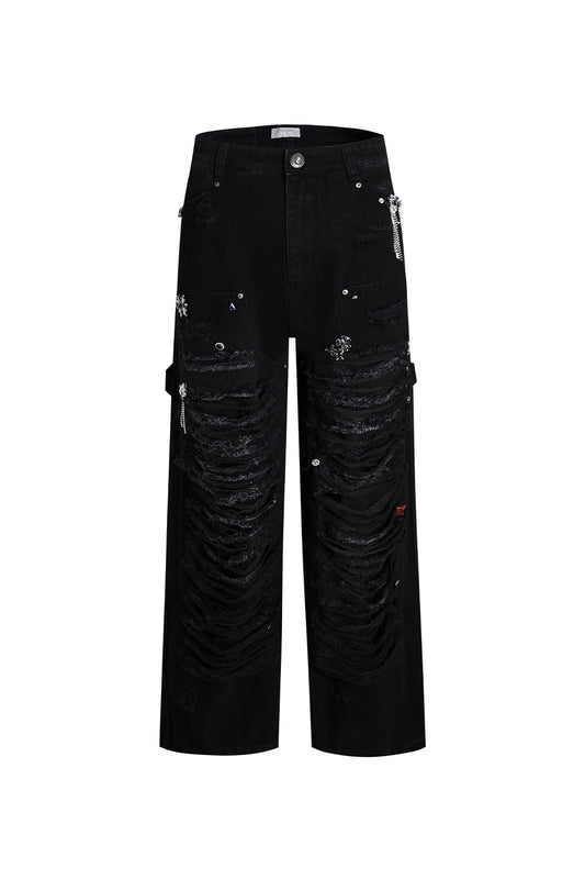 Jeweled Lumberjack Pants