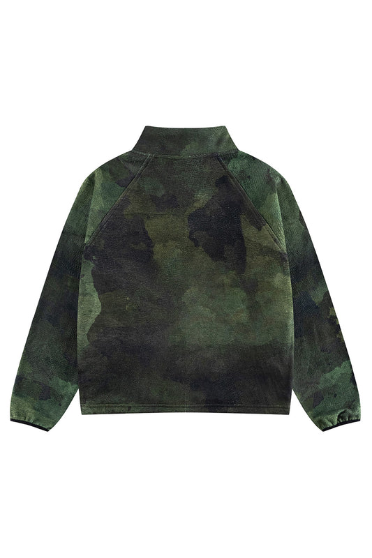 Jungle Fade Half Zip Fleee