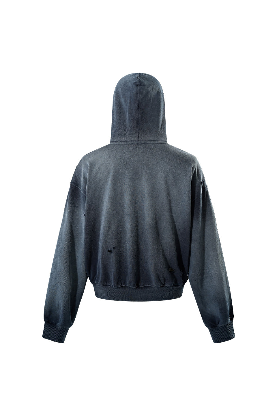 Knife-Cut Destruction Spray-Colored Sweatshirt