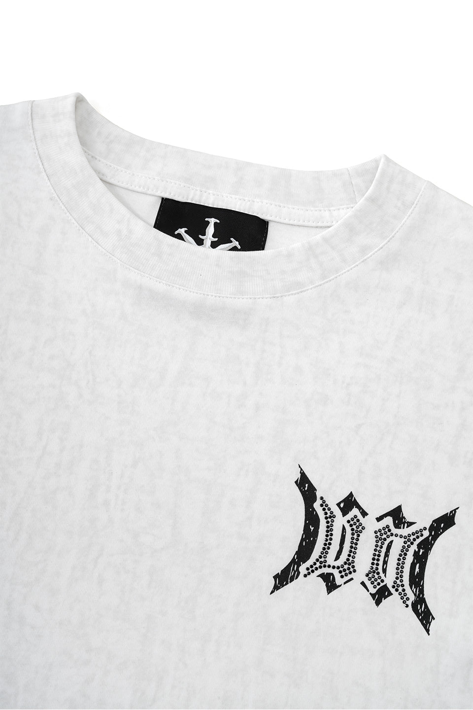 Cursive Rhinestone Layered Long Sleeve