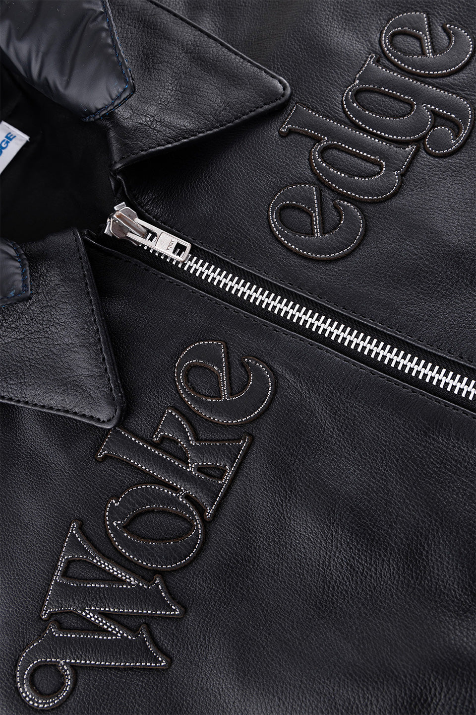 Leather Tech Bomber Jacket