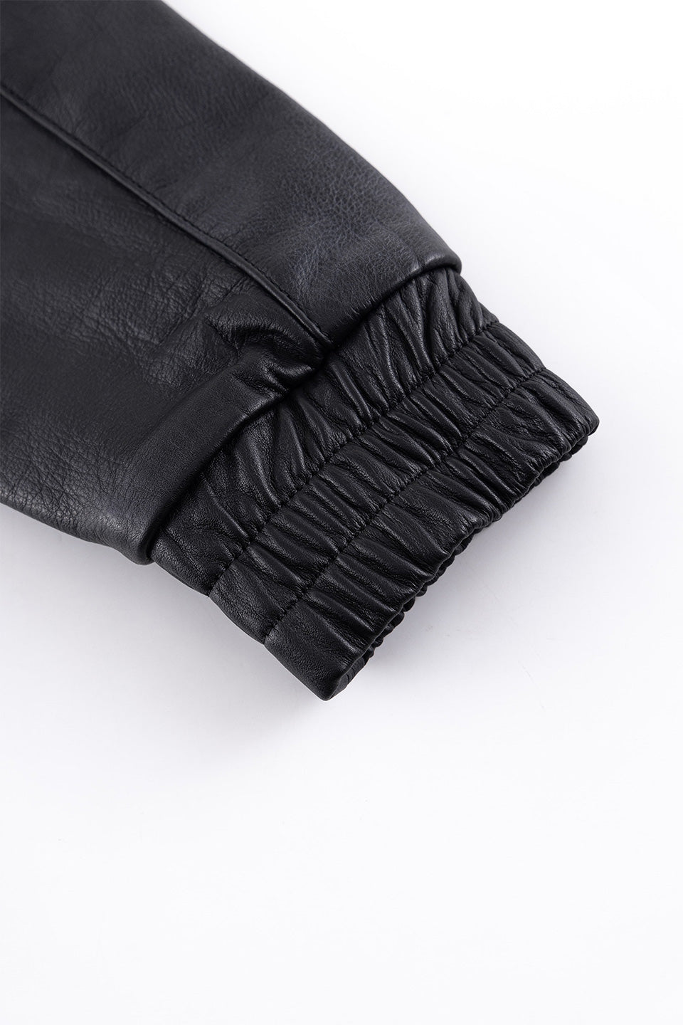 Leather Tech Bomber Jacket