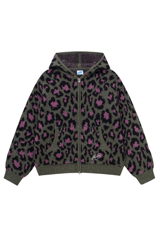 Leoparad Mohair Zip Knit