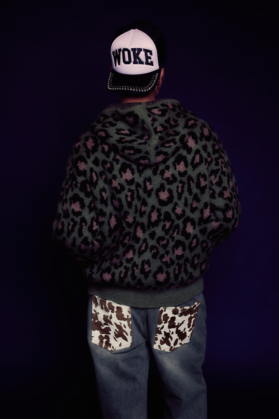 Leoparad Mohair Zip Knit