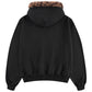 Leopoard Fur Zip Hoodie