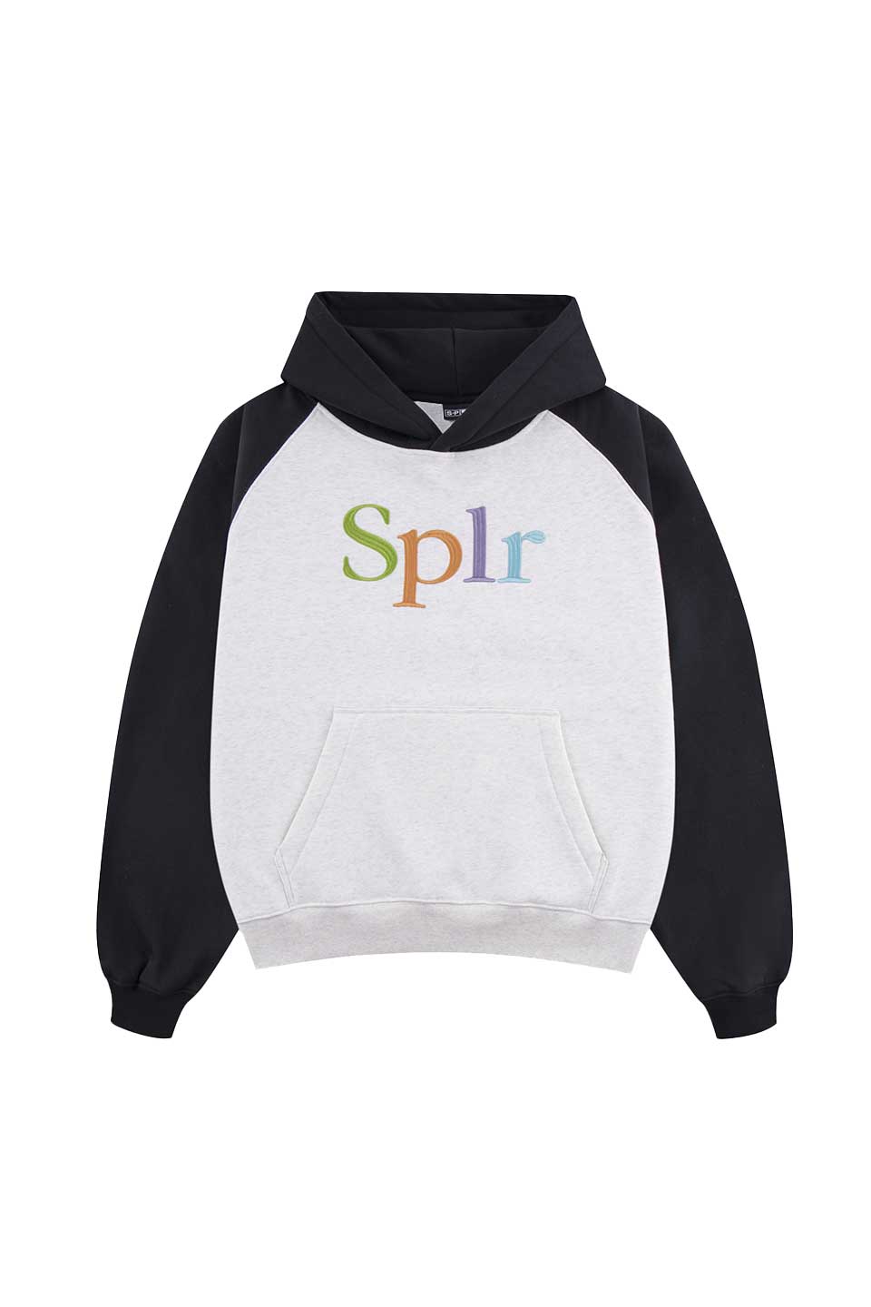 Logo Embroidery Raglan Hoodie