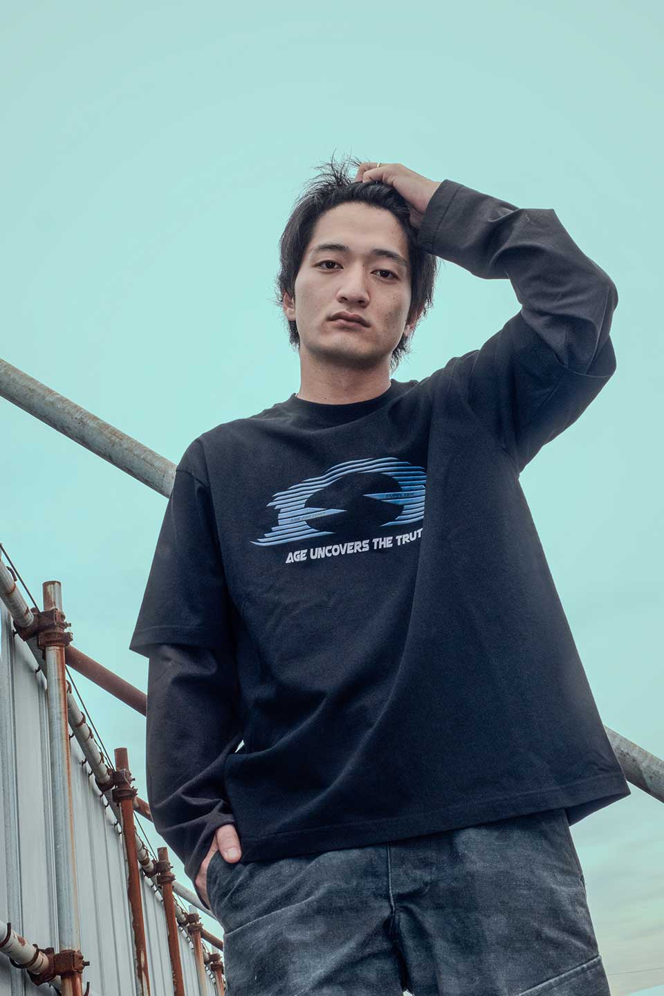 Age Factory X Supplier Layered Long Sleeve Tee