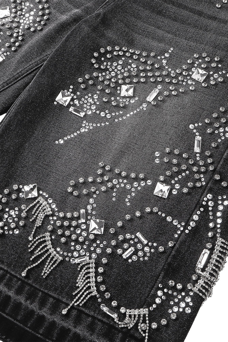 Luminous Dawn Rhinestone Cropped Jeans