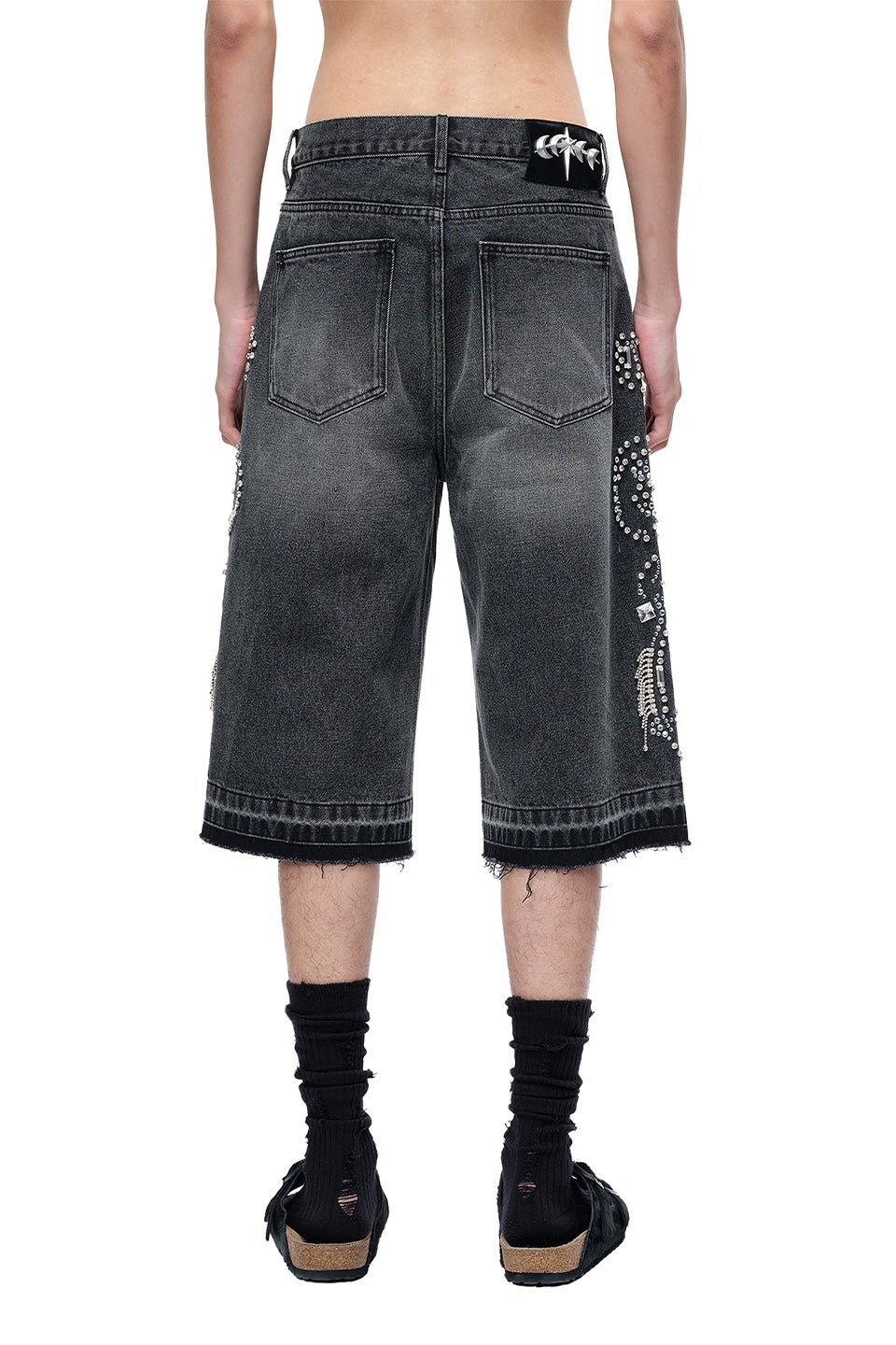 Luminous Dawn Rhinestone Cropped Jeans