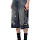 Luminous Dawn Rhinestone Cropped Jeans