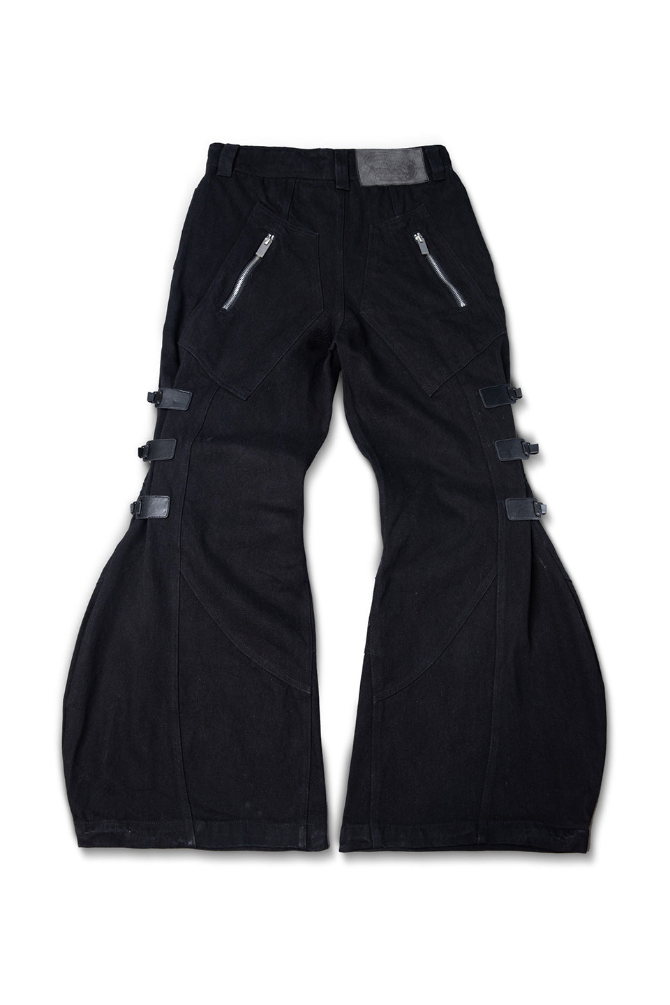 Multi Buckle Denim Pants