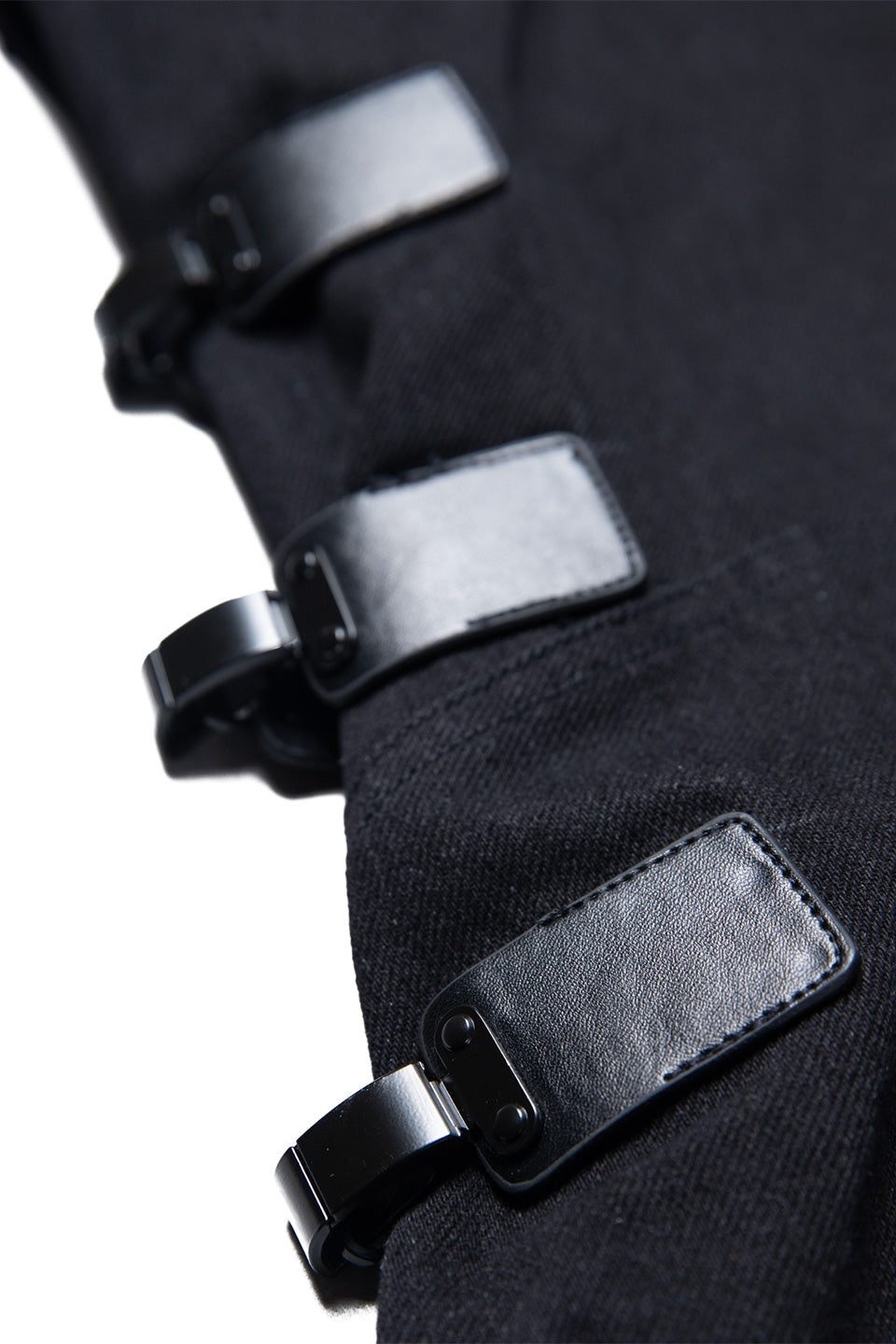 Multi Buckle Denim Pants