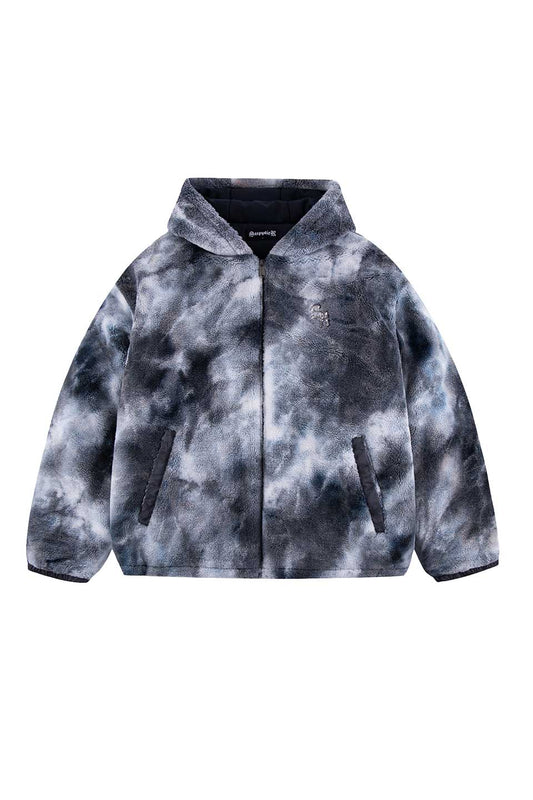 Marble Faux Fur Jacket