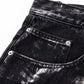 Metallic Baggy Denim Pants