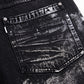 Metallic Baggy Denim Pants