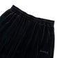 Micro Cross Rhinestone Velour Track Pants