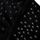 Micro Cross Rhinestone Velour Zip Hoodie