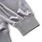 Micro Cross Rhinestone Velour Zip Hoodie