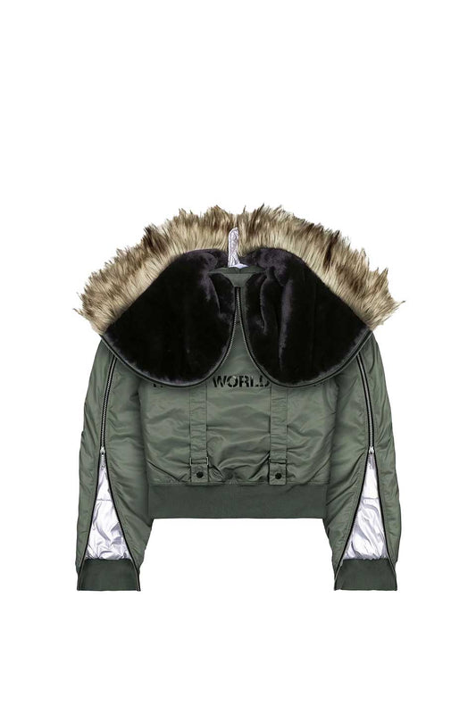 Military Green Aviator Bomber