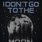 【I don't go to the moon】Moon Rhinestone Tee - Tight Fit - Black&White Set