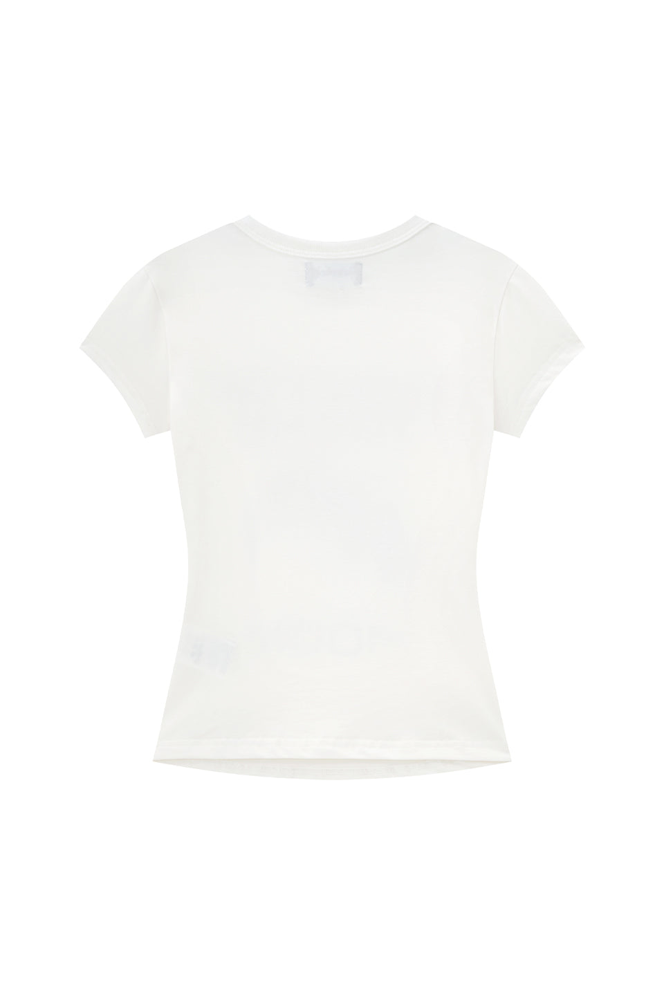 【I don't go to the moon】Moon Rhinestone Tee - Tight Fit - Black&White Set