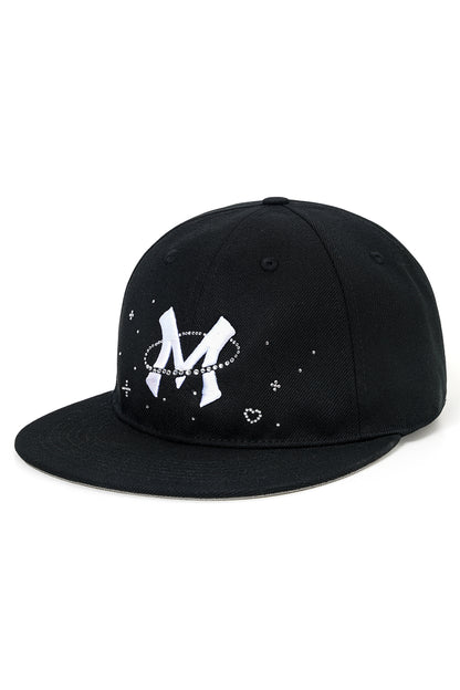 【I don't go to the moon】Moon Rhinestone Baseball Cap