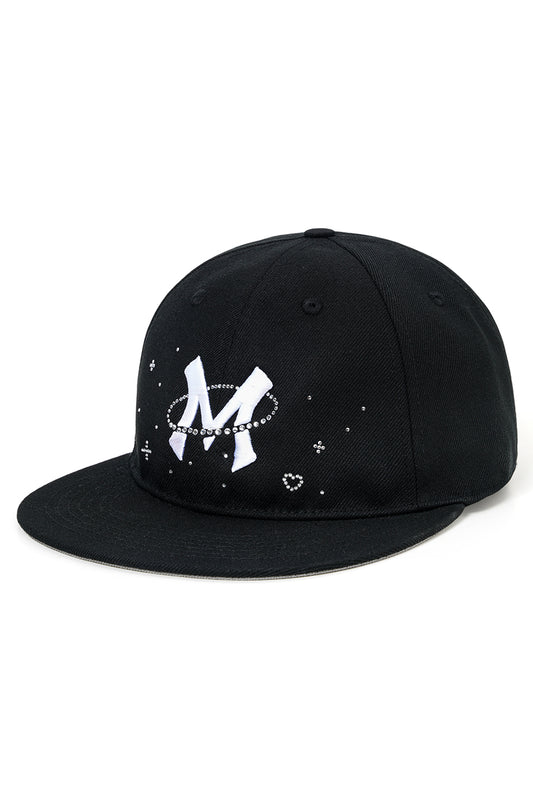 【I don't go to the moon】Moon Rhinestone Baseball Cap