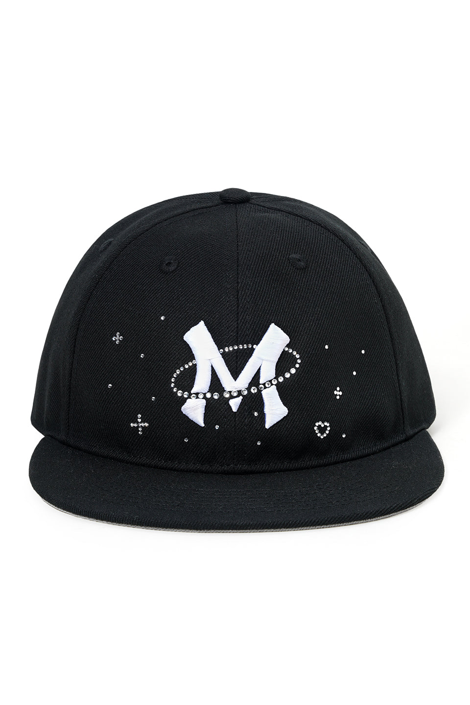 【I don't go to the moon】Moon Rhinestone Baseball Cap