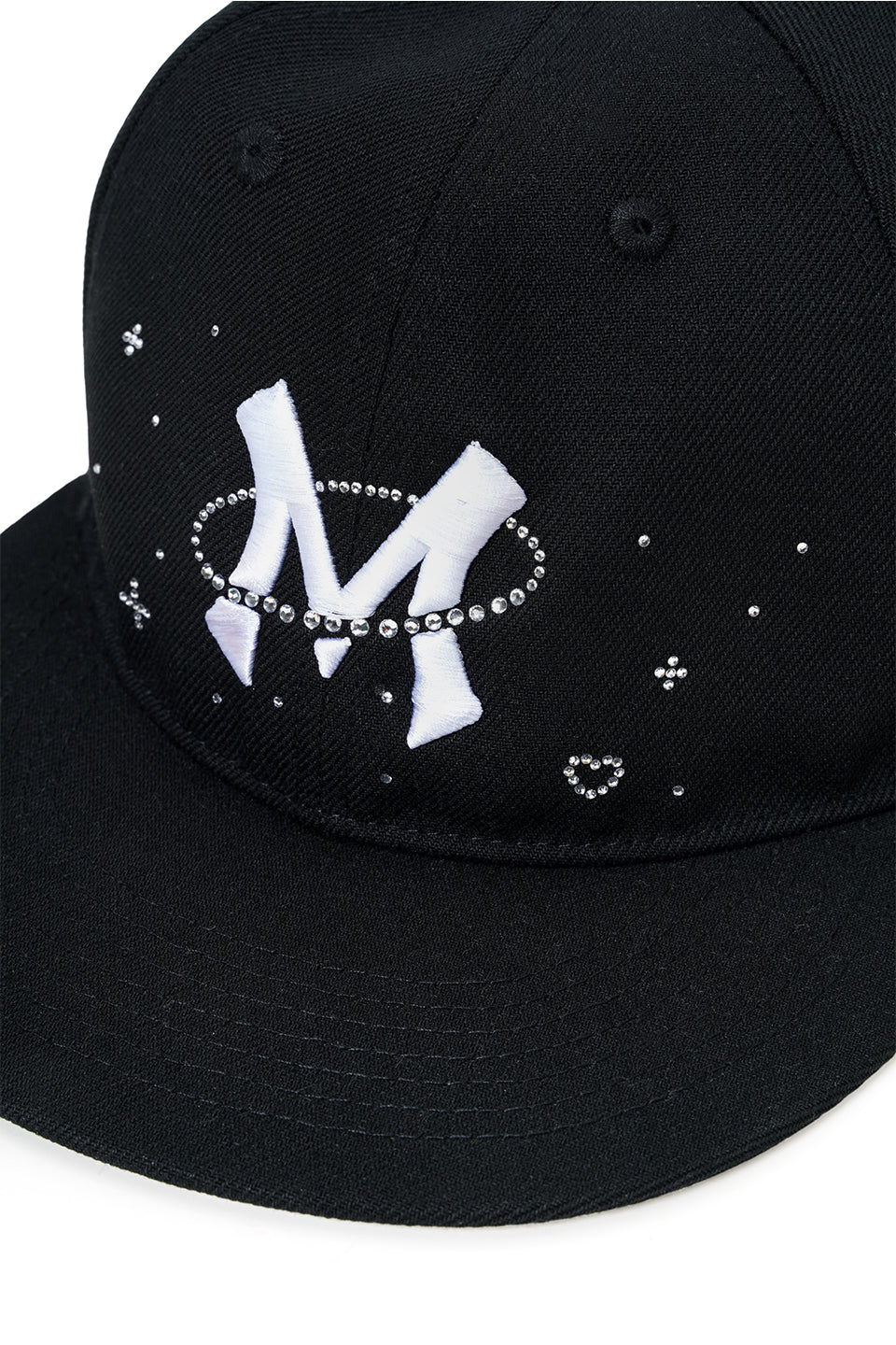 【I don't go to the moon】Moon Rhinestone Baseball Cap