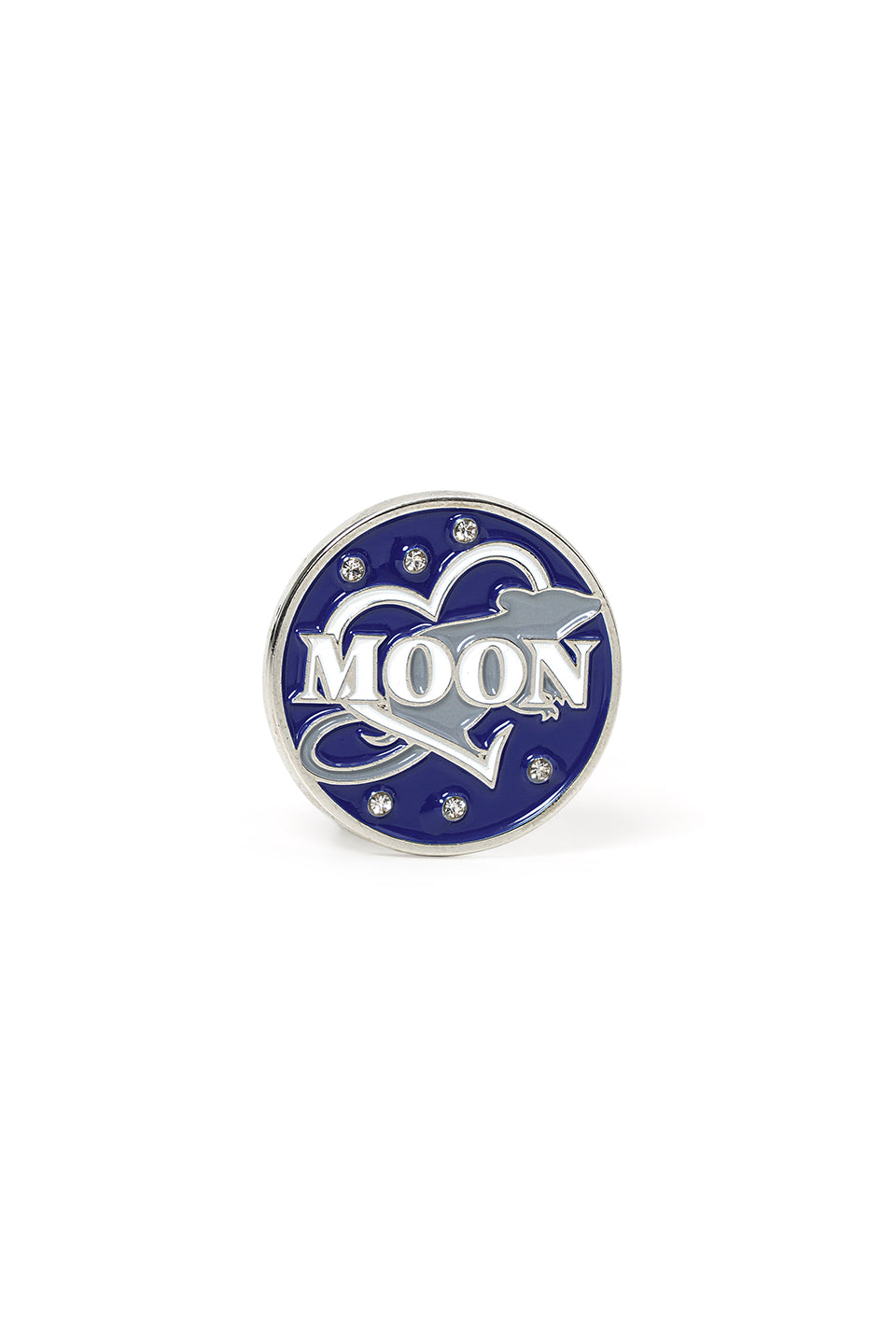 【I don't go to the moon】Moon Rhinestone Baseball Cap
