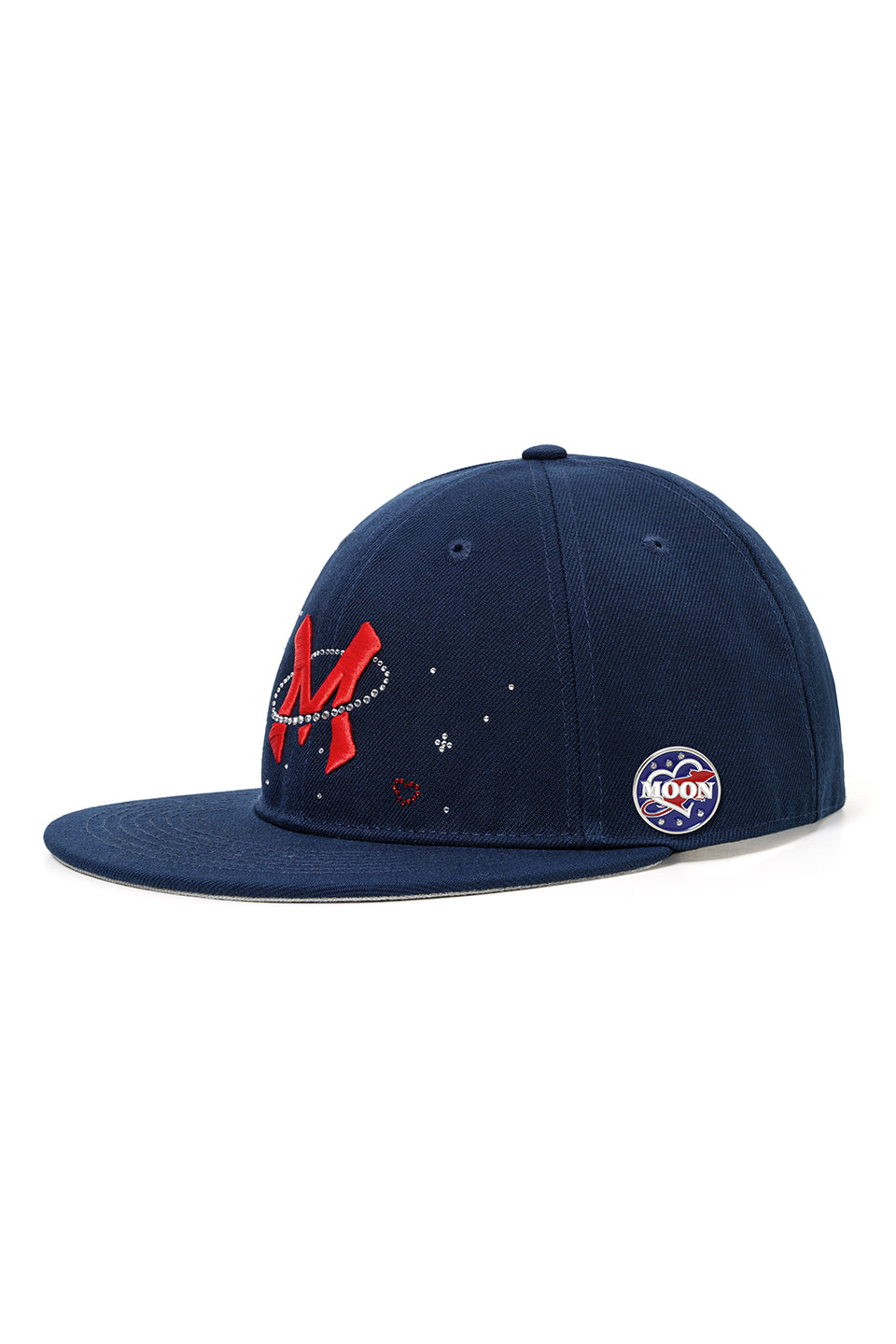 【I don't go to the moon】Moon Rhinestone Baseball Cap