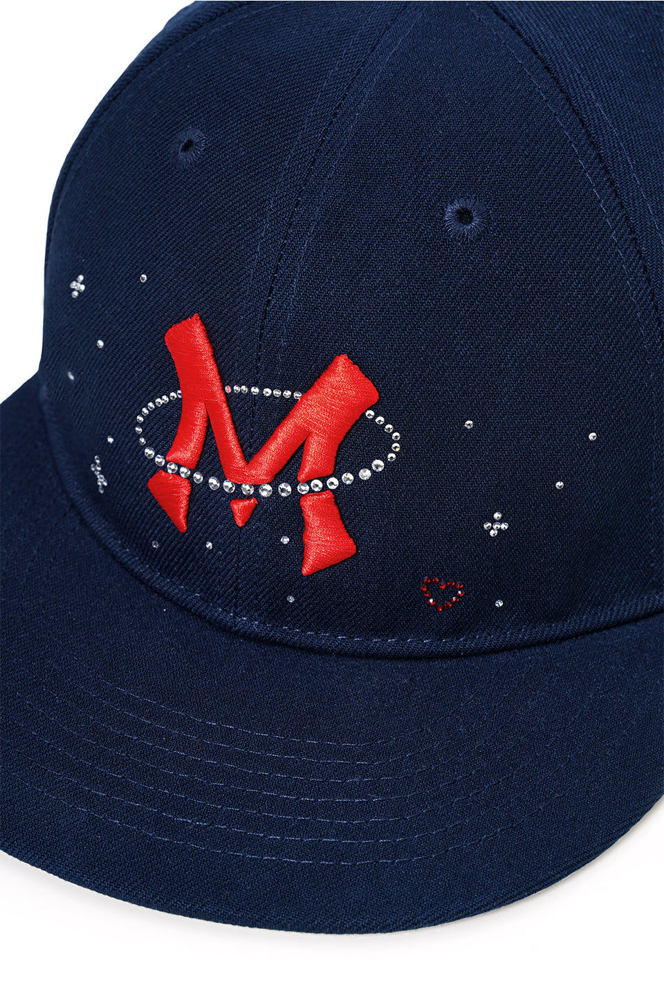 【I don't go to the moon】Moon Rhinestone Baseball Cap
