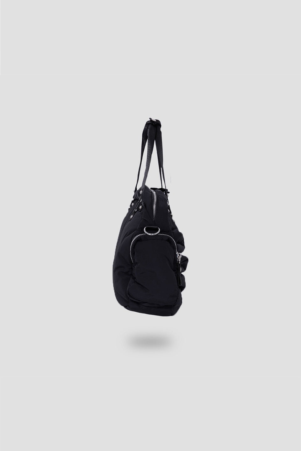 Multi Buckle Padded Boston Bag