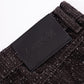 Multiple Cross Leather Patch Baggy Denim