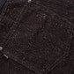 Multiple Cross Leather Patch Baggy Denim