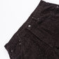 Multiple Cross Leather Patch Baggy Denim