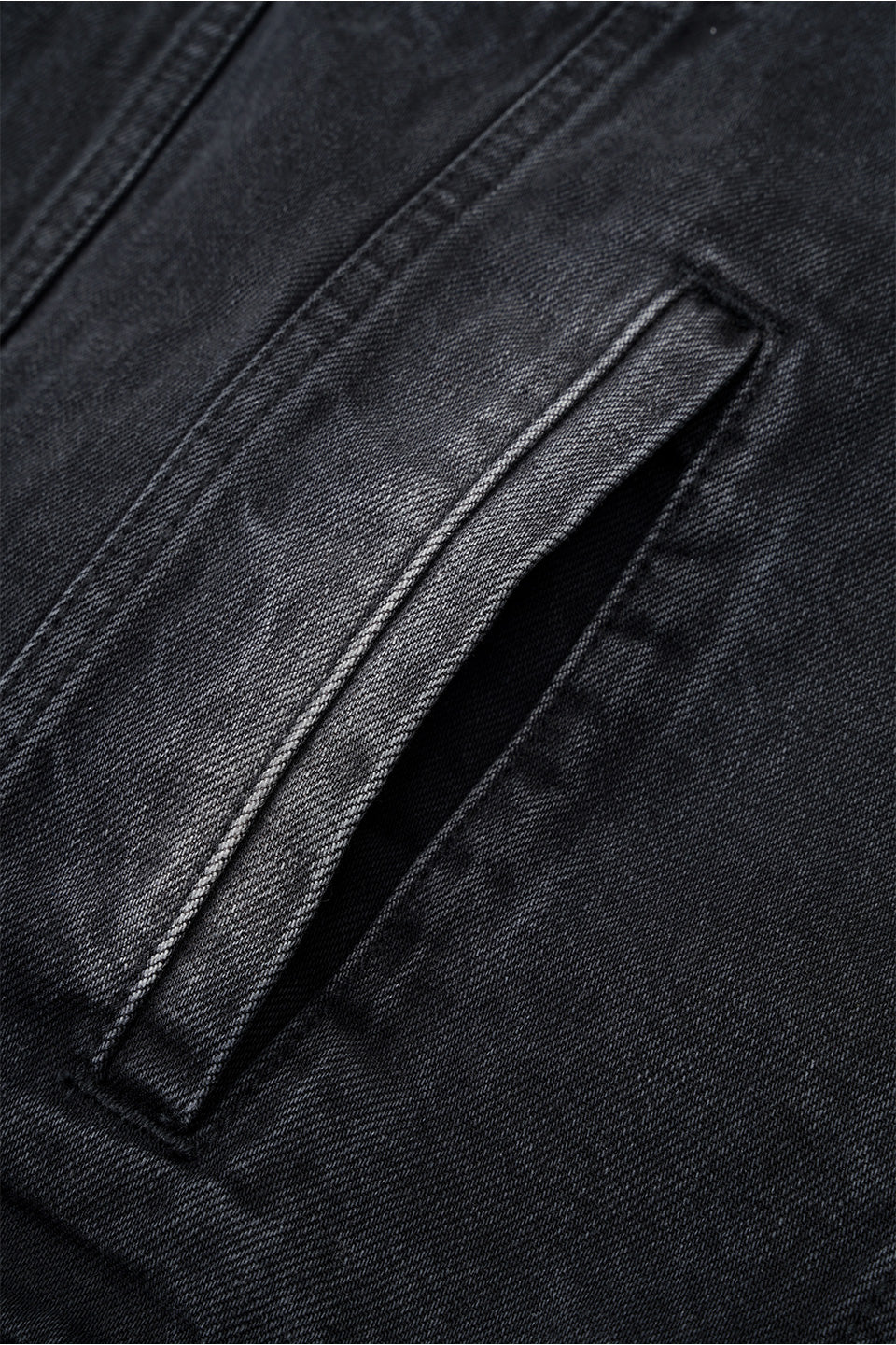 Multiple Cross Leather Patch Denim Jacket