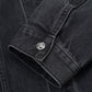 Multiple Cross Leather Patch Denim Jacket