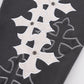 Multiple Cross Leather Patch Zip Hoodie