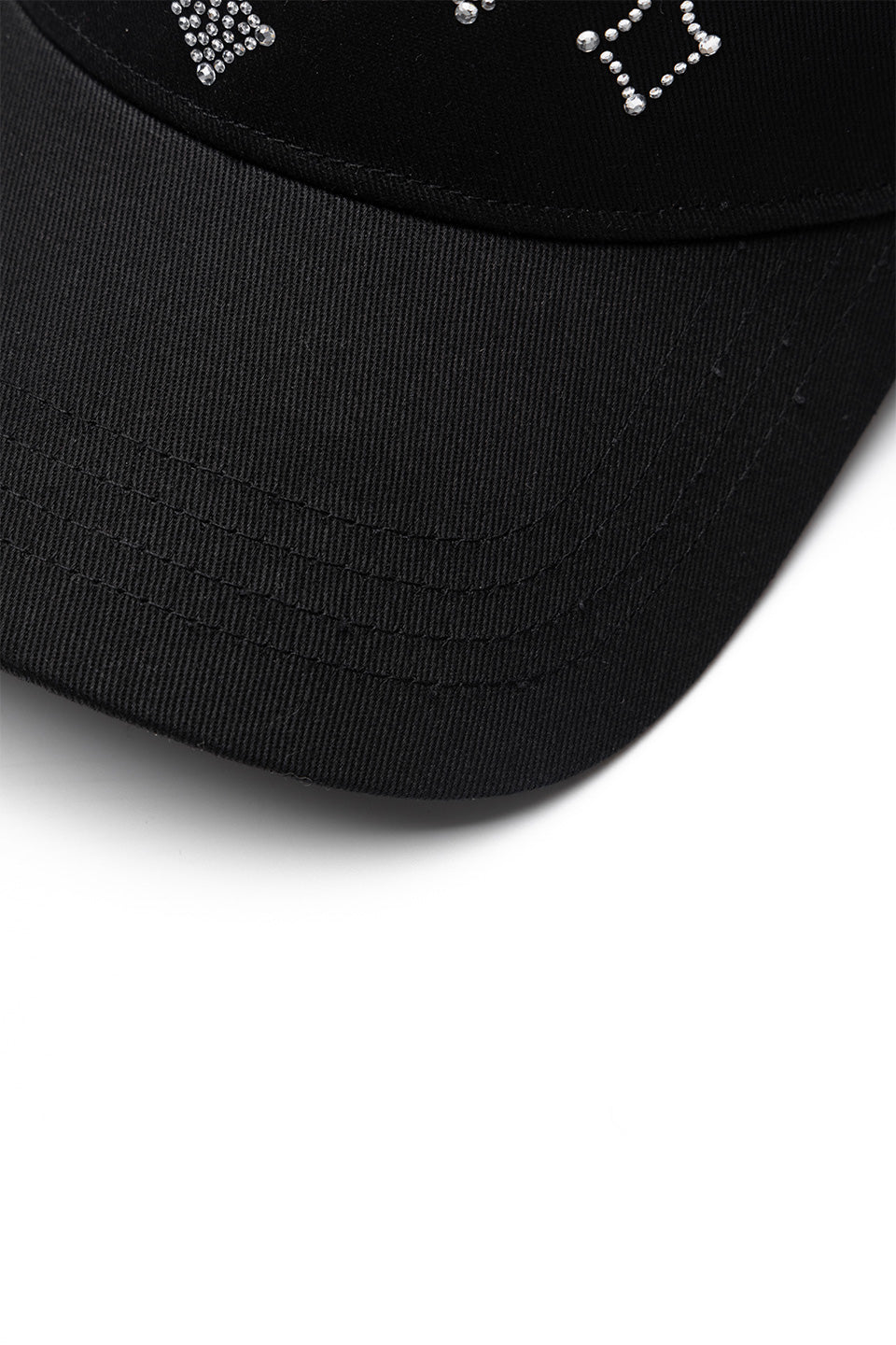 Multiple Cross Rhinestone Mesh Cap