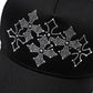 Multiple Cross Rhinestone Mesh Cap
