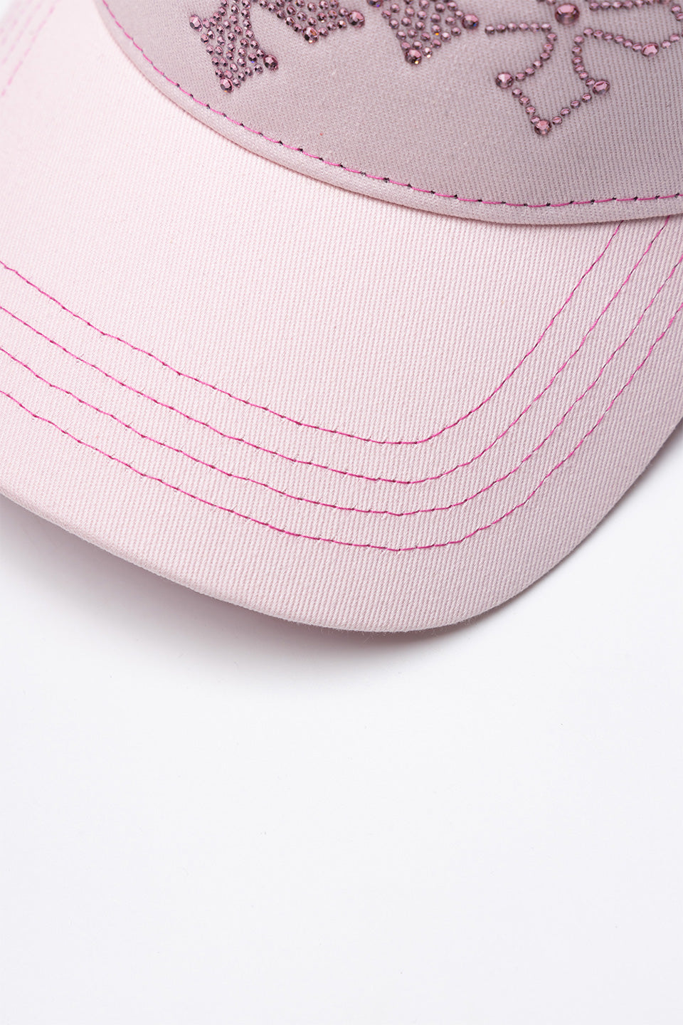 Multiple Cross Rhinestone Mesh Cap